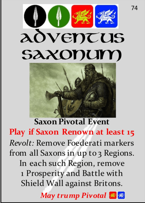 Pendragon Event Adventus Saxonum