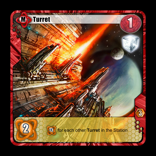 Among the Stars Turret Card