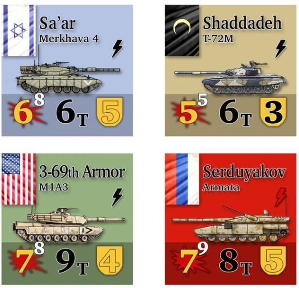 Armageddon War Tank Counters