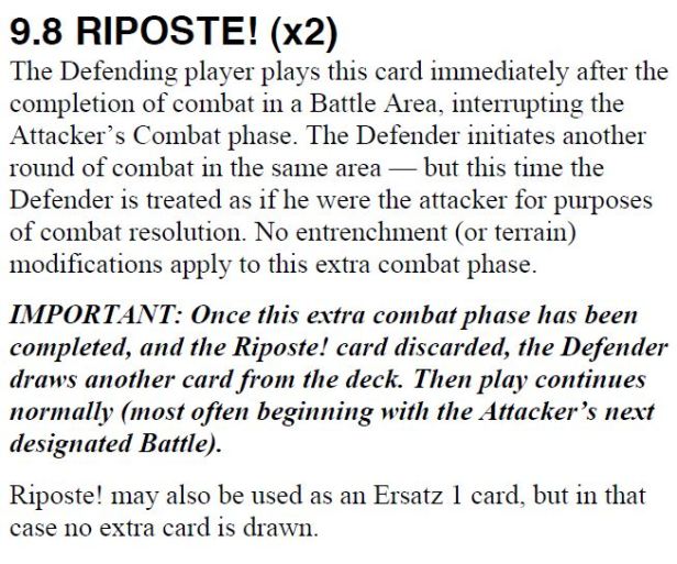 At All Costs! Riposte