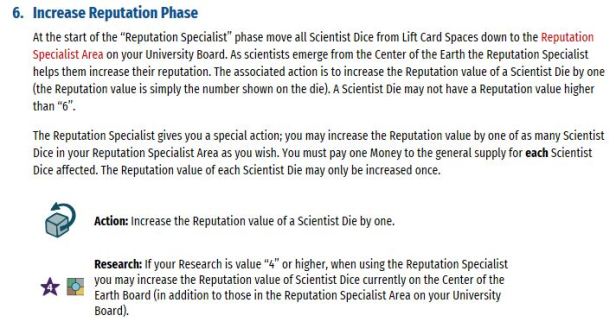 Return to the Center of the Earth Increase Reputation Phase