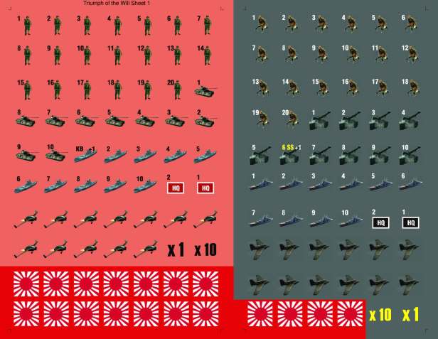 Triumph of the Will Counter Sheet