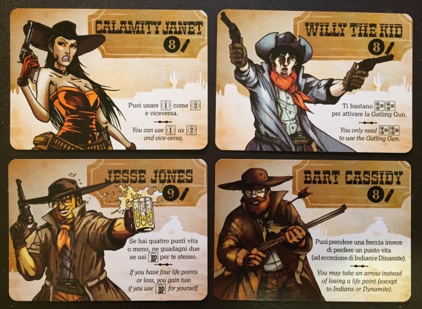 BANG The Dice Game Character Cards