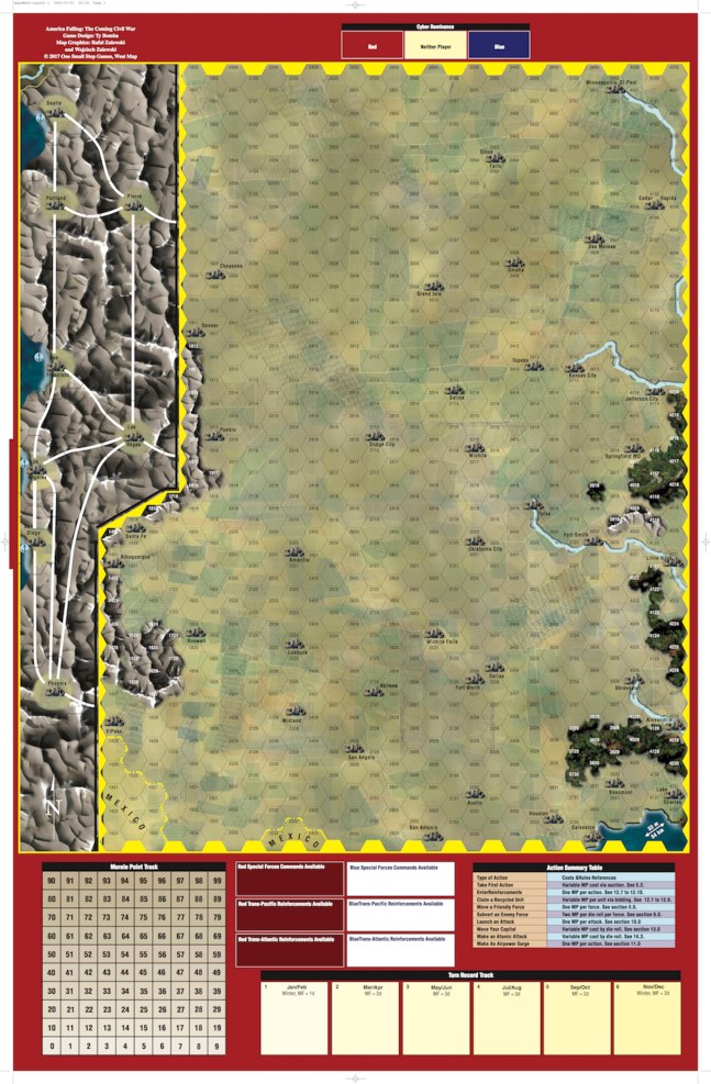 America Falling Map West Coast