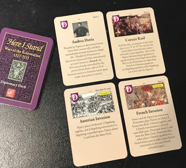 Here I Stand Diplomacy Deck Cards