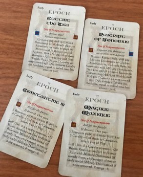 Pendragon Early Epoch Cards