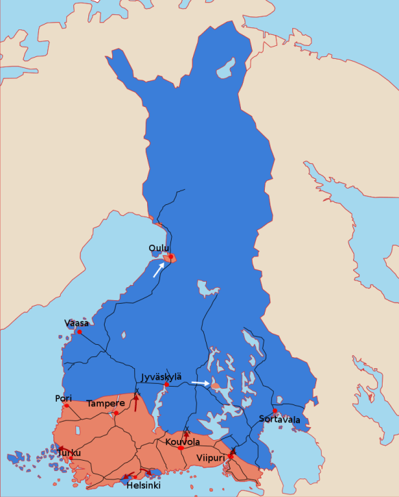 All Bridges Burning Finnish Civil War Map Begin_svg
