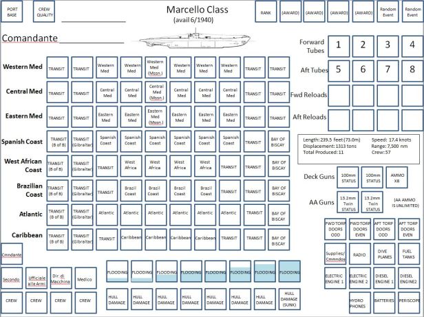 Beneath the Med Marcello Class Sub Mat