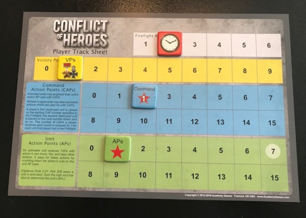 Conflict of Heroes AP Track -3 for Attack