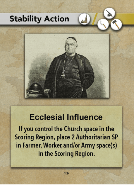 Europe in Turmoil Card Ecclesial Influence