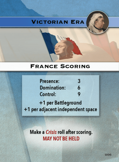 Europe in Turmoil Card France Scoring