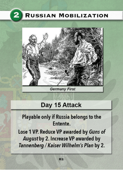 Europe in Turmoil Card Russian Mobilization