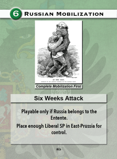 Europe in Turmoil Card Six Weeks Attack