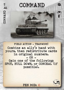 Tank Duel Command Card