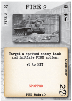 Tank Duel Fire Card