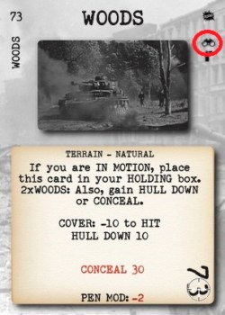 Tank Duel Woods Card Marked Up