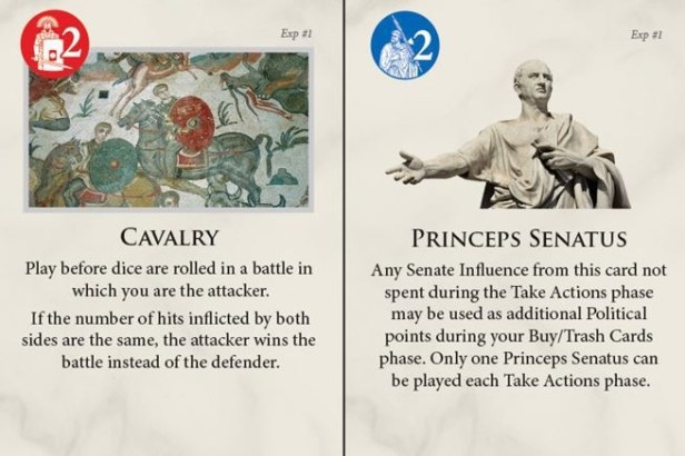 Time of Crisis The Age of Iron and Rust Card Examples Cavalry &amp; Princeps Senatus