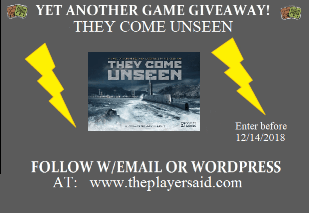 THEY COME UNSEEN giveaway