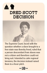 Bleeding Kansas Dred Scott Card