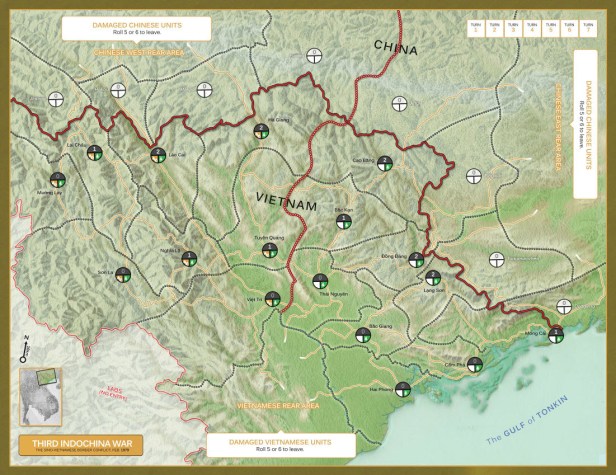 Brief Border Wars Map China vs. Vietnam