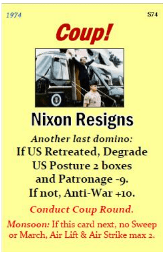 Fall of Saigon Coup Card