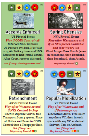 Fall of Saigon Pivotal Event Cards