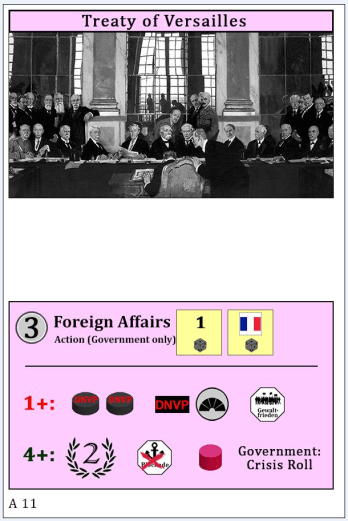 Weimar Treaty of Versailles Card