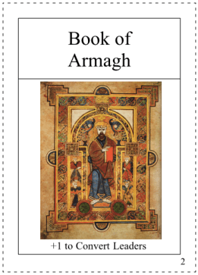 Banish the Snakes Book of Armagh Card