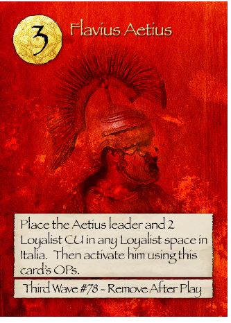Barbarians at the Gates Flavius Aetius Card