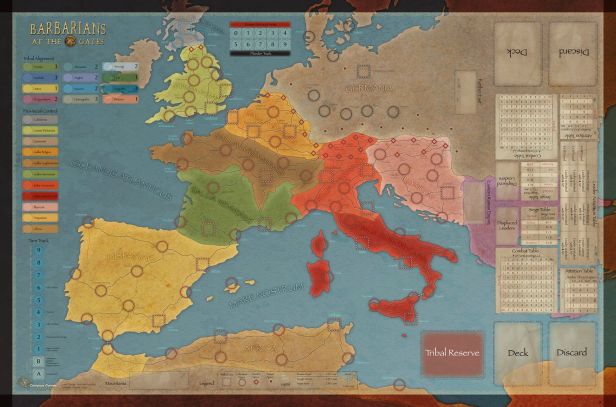 Barbarians at the Gates Game Map