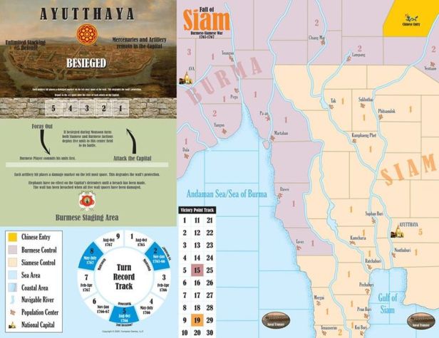 Fall of Siam Game Board