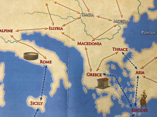 Solitaire Caesar Map Italy Greece