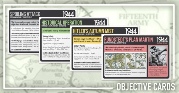 1944 Battle of the Bulge Objective Cards