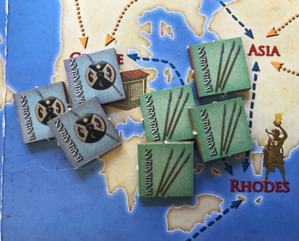 Solitaire Caesar Barbarian Counters