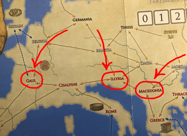 Solitaire Caesar Choke Points North