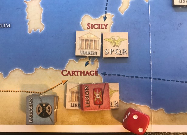 Solitaire Caesar Civilized Barbarian Move and Combat 2