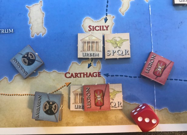 Solitaire Caesar Civilized Barbarian Move and Combat 4