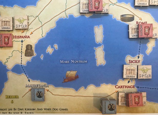 Solitaire Caesar Civilized Barbarian Move and Combat