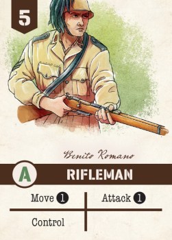Undaunted North Africa Italian Rifleman Card