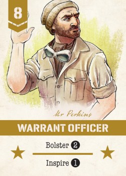 Undaunted North Africa Warrant Officer Card