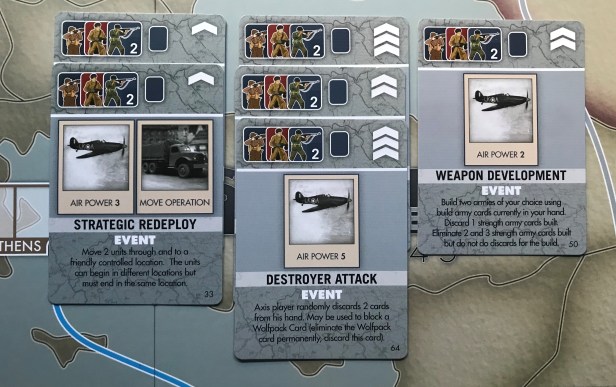 Struggle for Europe 2 Strength Army Card Makeup Allied Deck Pic