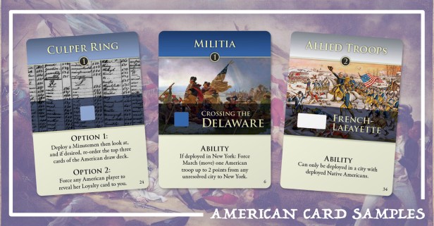 Hidden Strike American Revolution American Cards