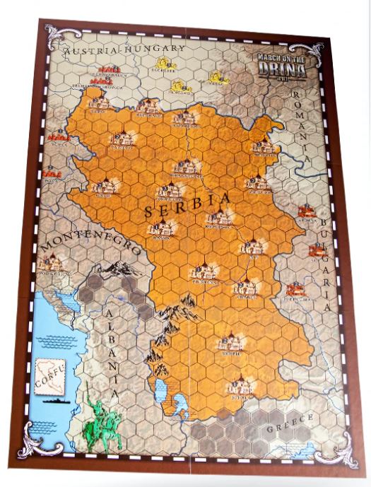 March on the Drina Map