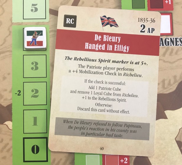 Prelude to Rebellion Card Prerequisite