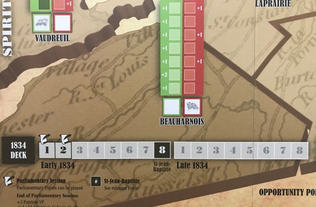 Prelude to Rebellion Turn Track 1834 Deck