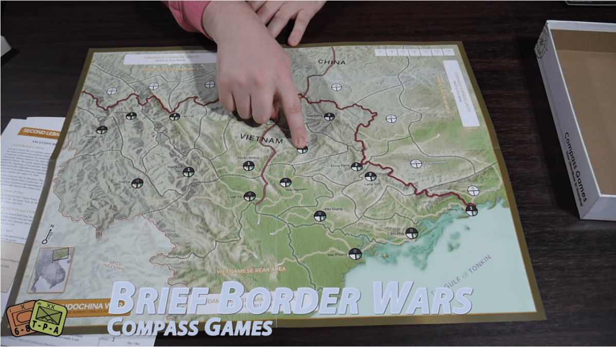 Unboxing Video Brief Border Wars from Compass Games The Players' Aid