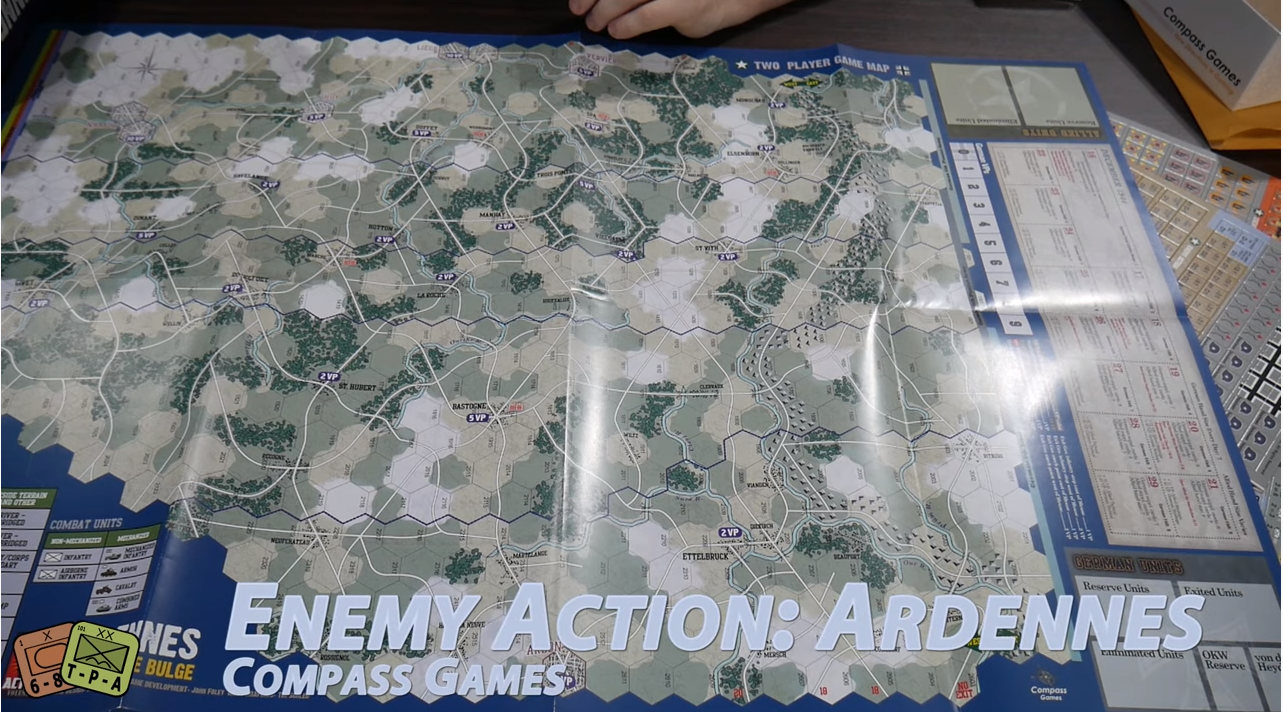 Unboxing Video Enemy Action Ardennes from Compass Games The Players