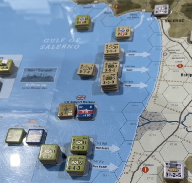 Salerno '43: The Allied Invasion Of Italy - Board Game By GMT